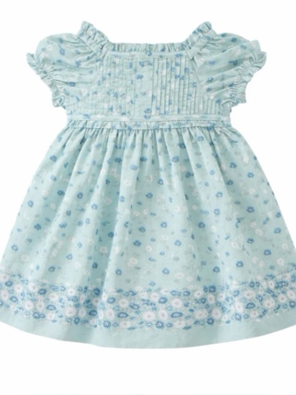 Janie and Jack Blue Flower Dress 6-12months